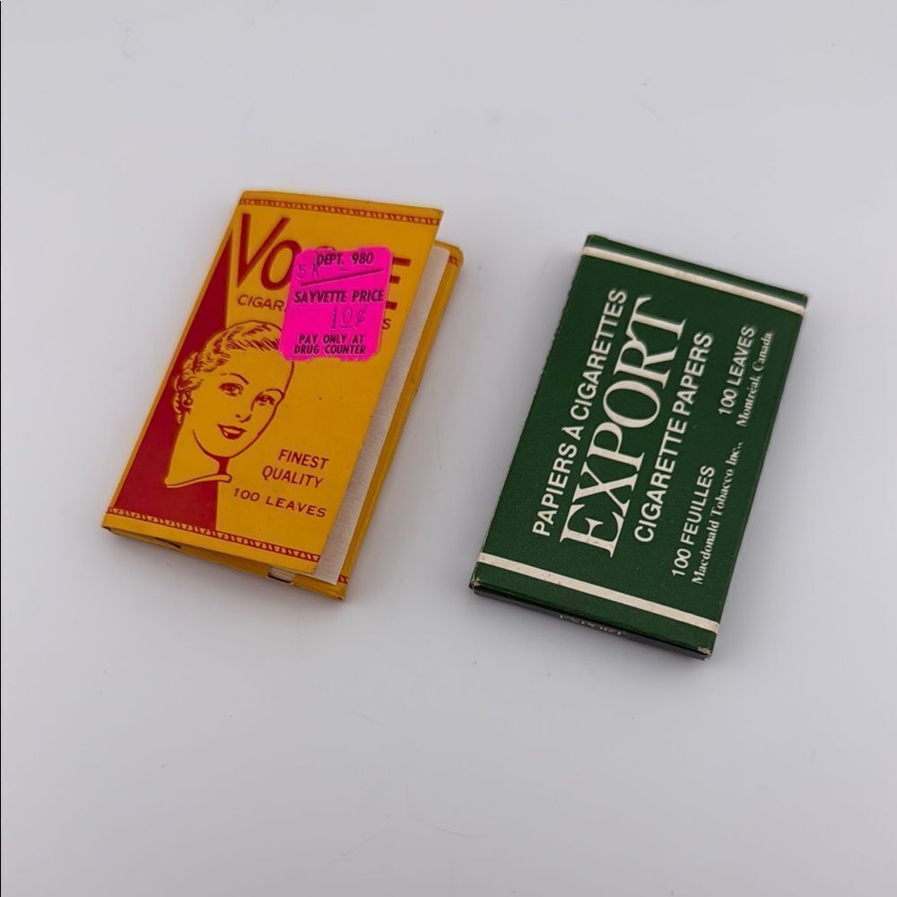 Vintage rolling paper Vogue and Export